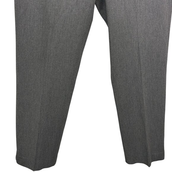 Talbots Womens Classic Side Zip Dress Pant Gray Stretch Knit Flat Front Size 16 - Picture 5 of 12